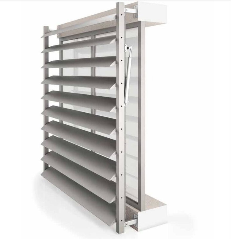 Perfil de cuchilla de aluminio para persianas del Louvre y persianas para ventanas de la serie 6000