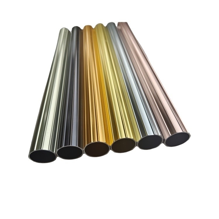 Perfiles de aluminio de grano de madera con recubrimiento en polvo anodizado y pulido para puertas y ventanas