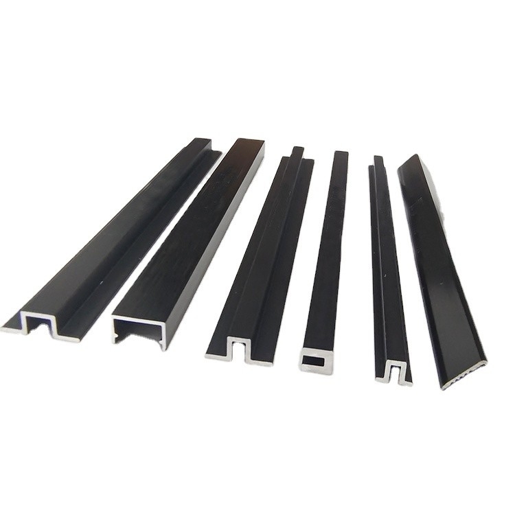 Perfil de aluminio decorativo para apartamentos modernos Oro y negro 0.8mm-2.0mm de espesor