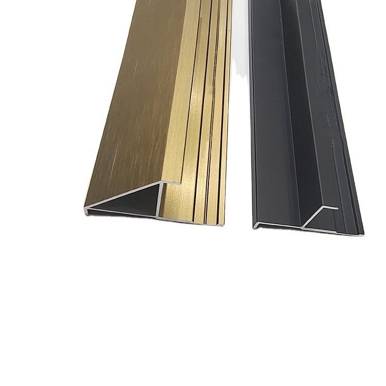 Colores personalizados Perfil de aluminio en forma de T Shengxin para la falda del piso y el marco de la ventana