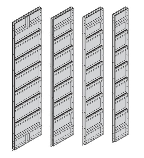 SHENGXIN 6063-T5 Marco de aluminio Estampa de losas de aluminio para el molde de hormigón del patio