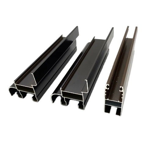 Porte de polímero tipo 6063-T5 Cuadro de aluminio Perfiles de gabinete de cocina de aluminio personalizados