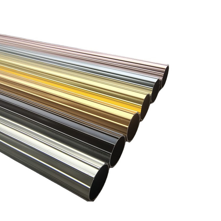 Tratamiento de superficie a medida 6063 T5 Aluminio perfiles extrudidos tubo redondo de varios tipos