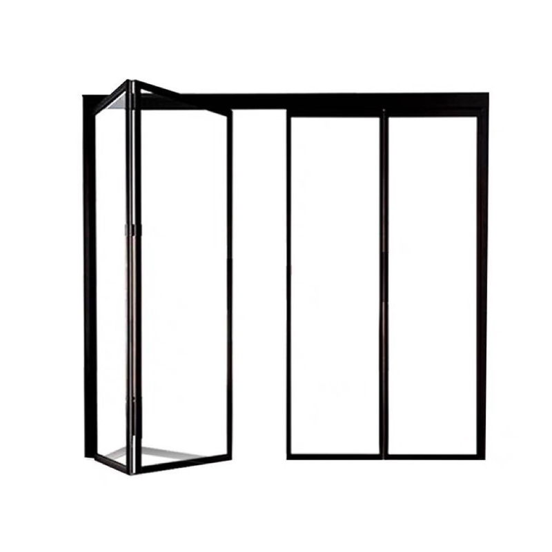 Perfiles de aluminio extrudido para puertas correderas de doble vía