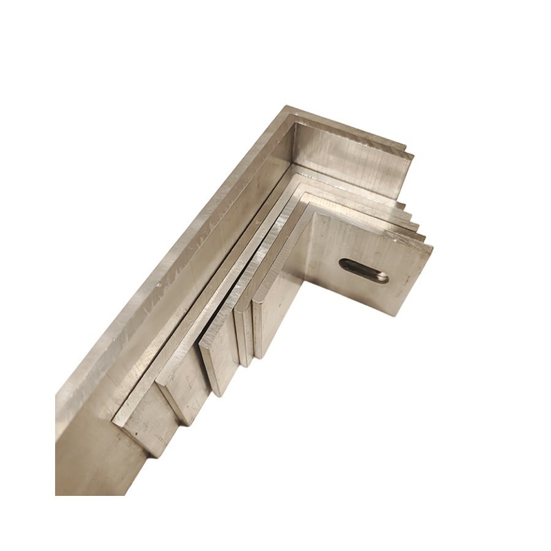 Servicio de soldadura Perfil de aluminio en forma de L en forma de abanico para la extrusión de ángulos de esquina de oficina