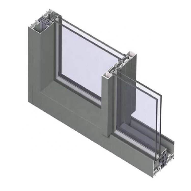 Profiles de ventanas y puertas deslizantes de aluminio de extrusión anodizante para colores personalizados